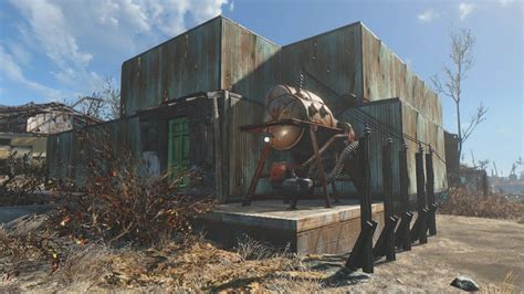 fallout 4 metal house|building a steel curve walled house .